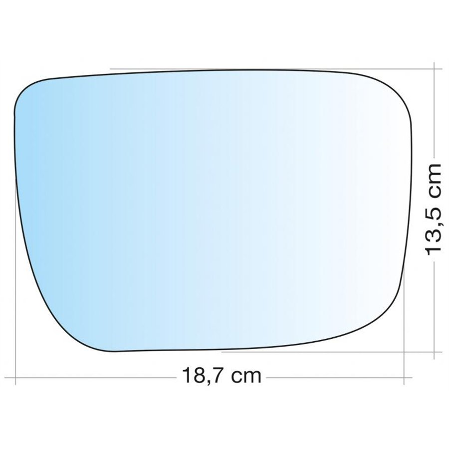 SPECCHIO C/PIASTRA DX CROM ASF VOLVO XC60  08˃17