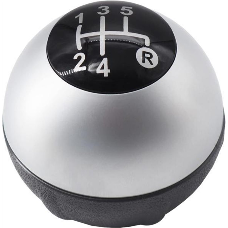 Pomello cambio 5 velocità FIAT 500 07˃ argento opaco