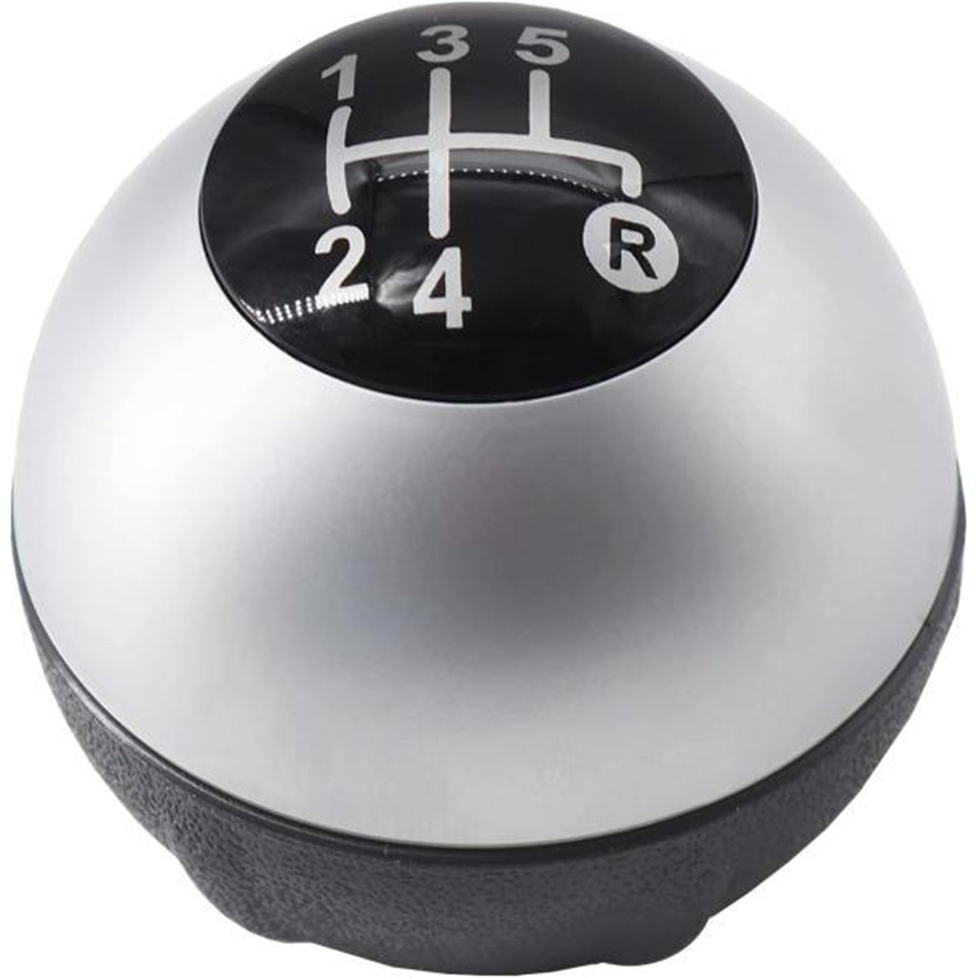 Pomello cambio 5 velocità FIAT 500 07˃ argento opaco