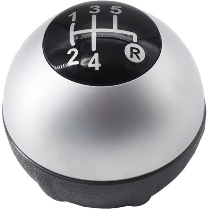 Pomello cambio 5 velocità FIAT 500 07˃ argento opaco