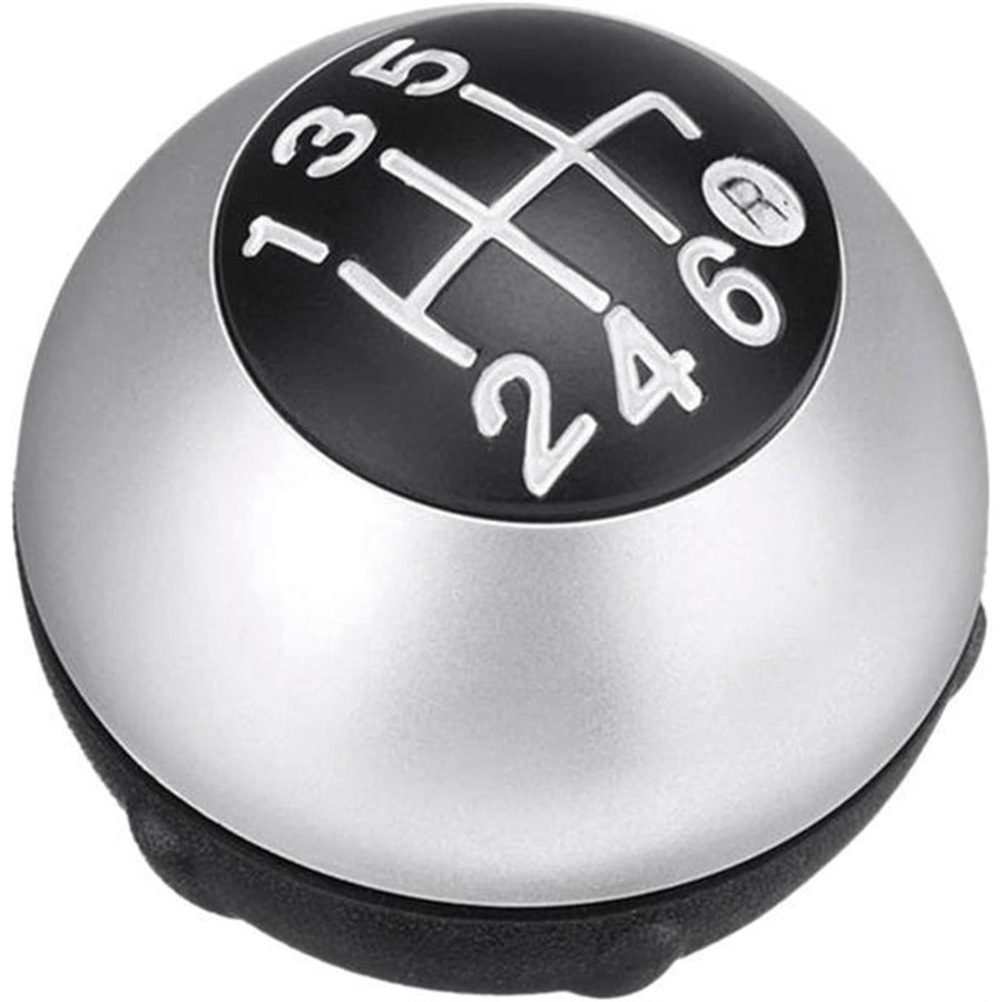 Pomello cambio 6 velocità FIAT 500 07˃ argento opaco
