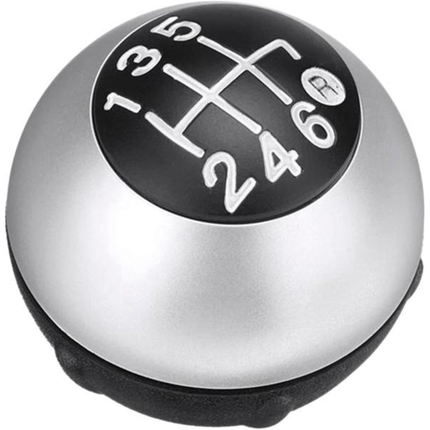 Pomello cambio 6 velocità FIAT 500 07˃ argento opaco
