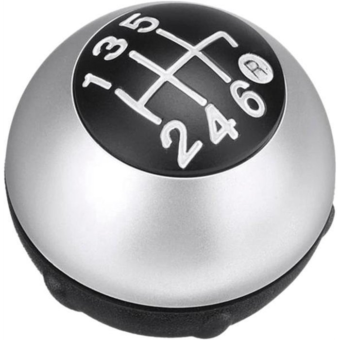 Pomello cambio 6 velocità FIAT 500 07˃ argento opaco