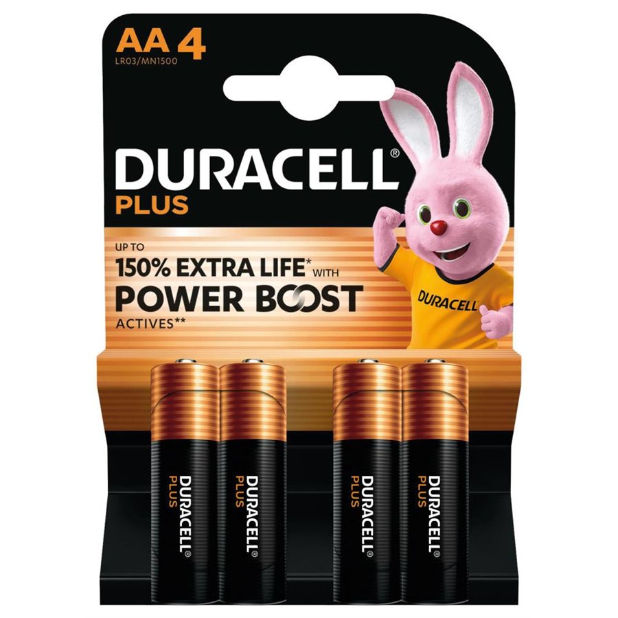 Conf. 4 pile stilo Plus Powerboost AA 1500