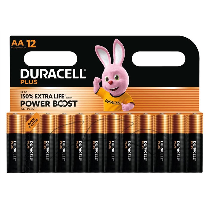 Conf. 12 pile stilo Plus Powerboost AA 1500