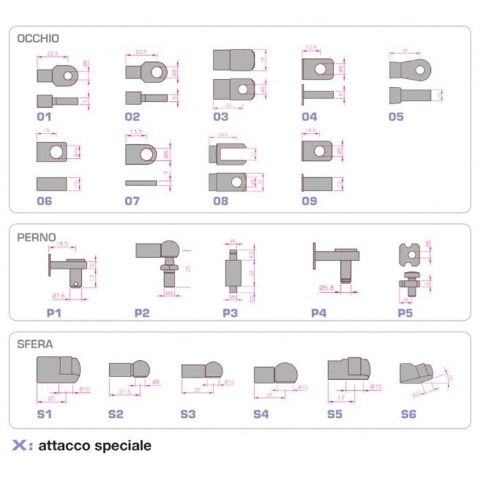 Molle a gas E.C.O. per portellone posteriore