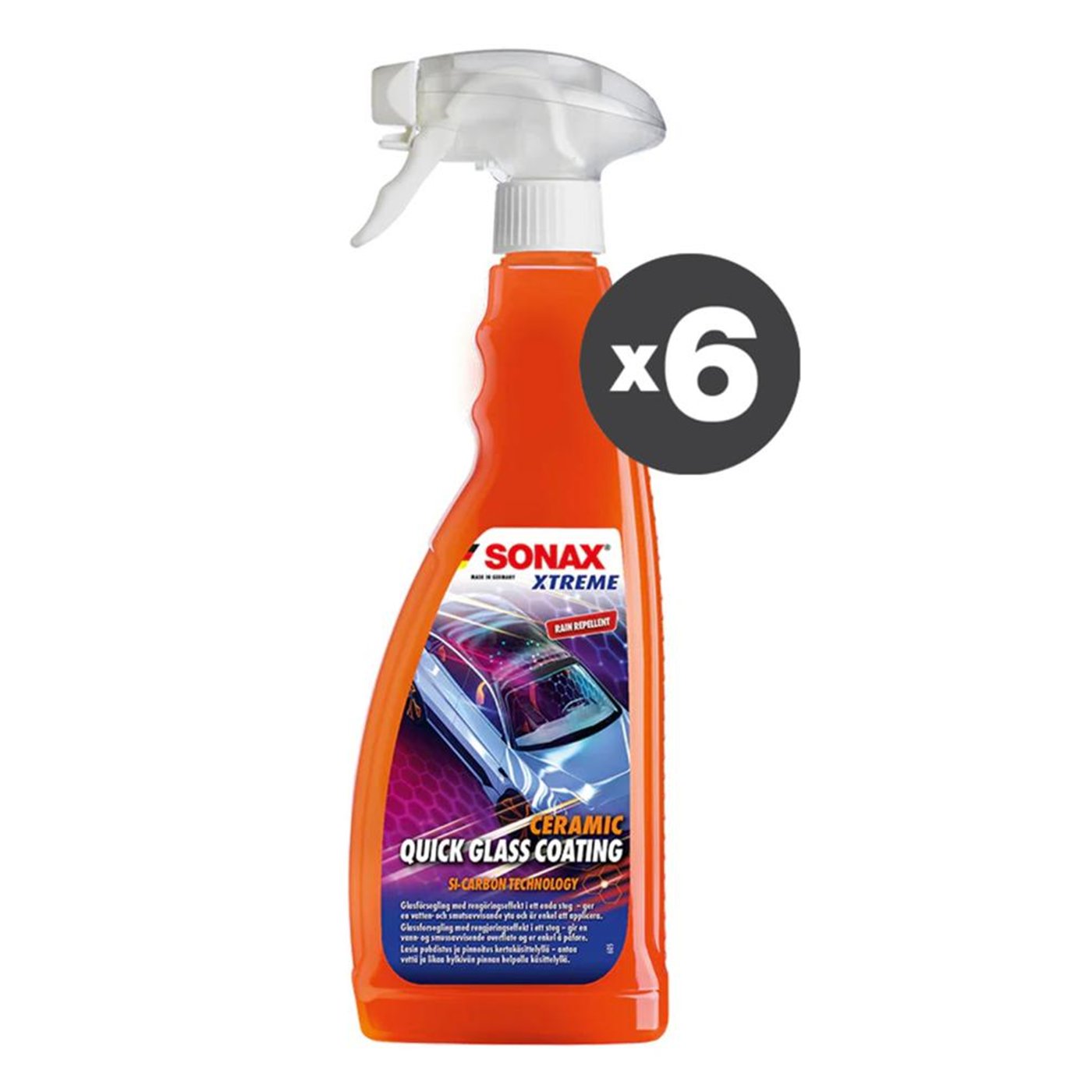 CT 6 SONAX XTREME REPELLENTE PIOGGIA X VETRI 750ML