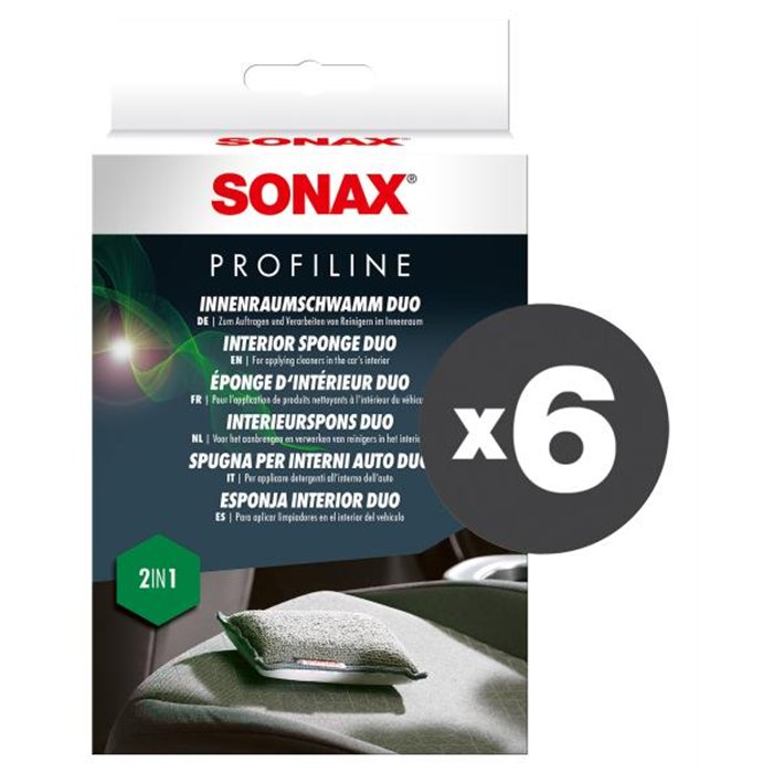 Conf. 6 pz Profiline Spugna Duo per interni