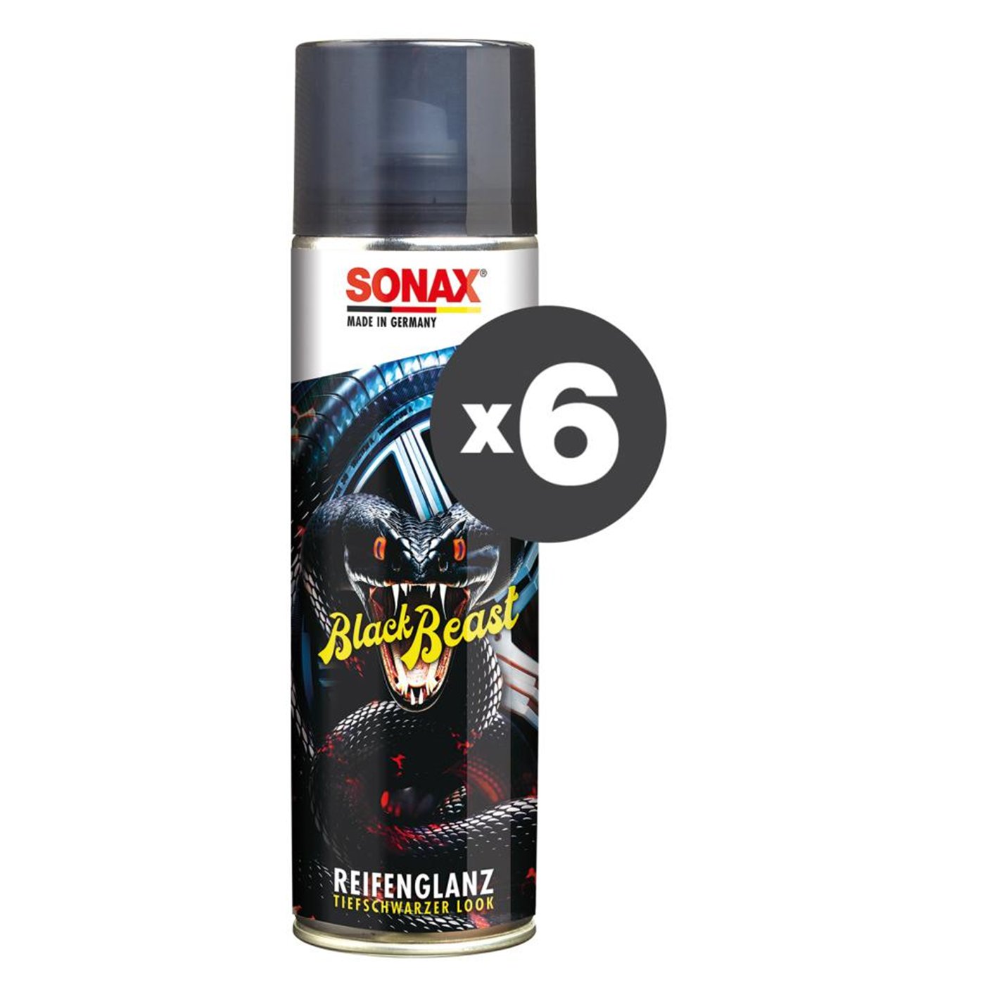 CT 6 SONAX NERO GOMME BLACKBEAST 500ML