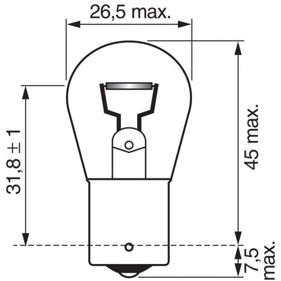 Lampadina Trucklight Heavy Duty 24V 21W P21W