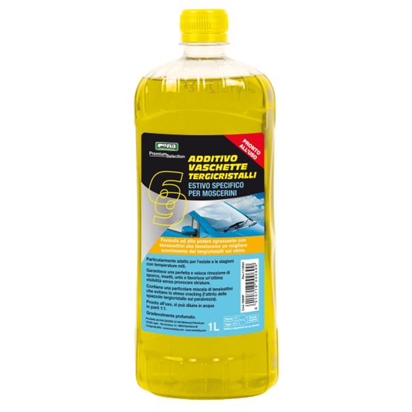 Lavavetro antimoscerini per vaschette tergicristalli 1 L