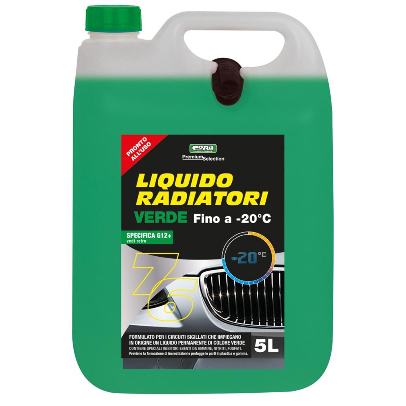 LIQUIDO RADIATORI PRONTO -20°C VERDE 5L