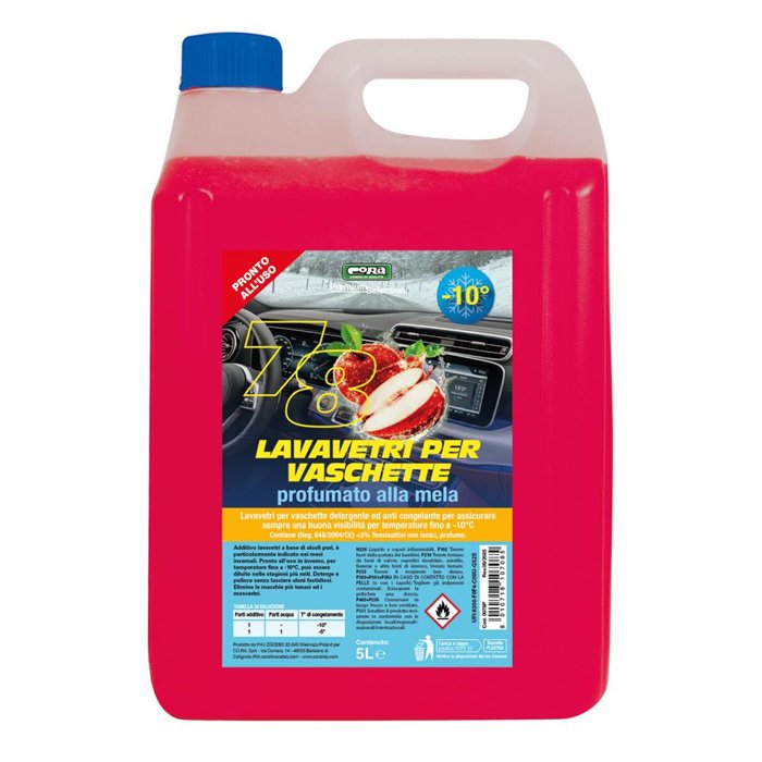 Lavavetri invernale per vaschette -10°C profumo mela 5 L
