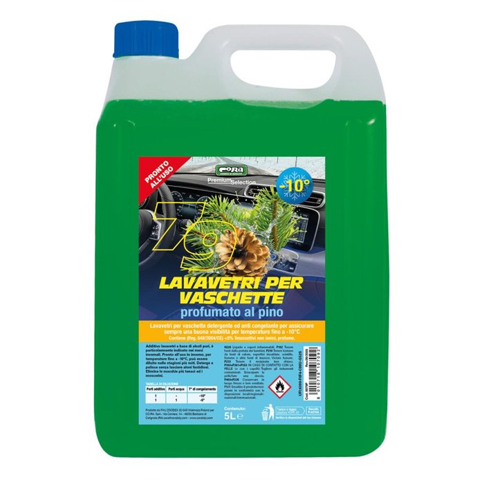 Lavavetri invernale per vaschette -10°C profumo pino 5 L