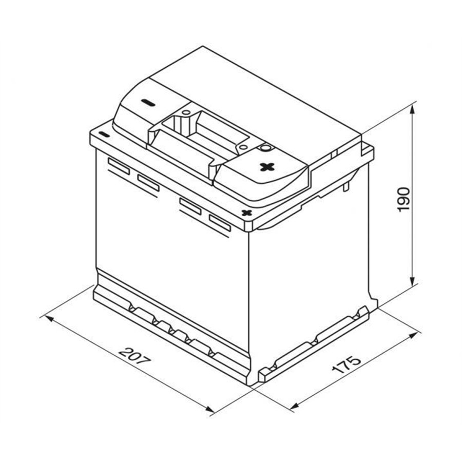 Batteria auto S5 54 Ah
