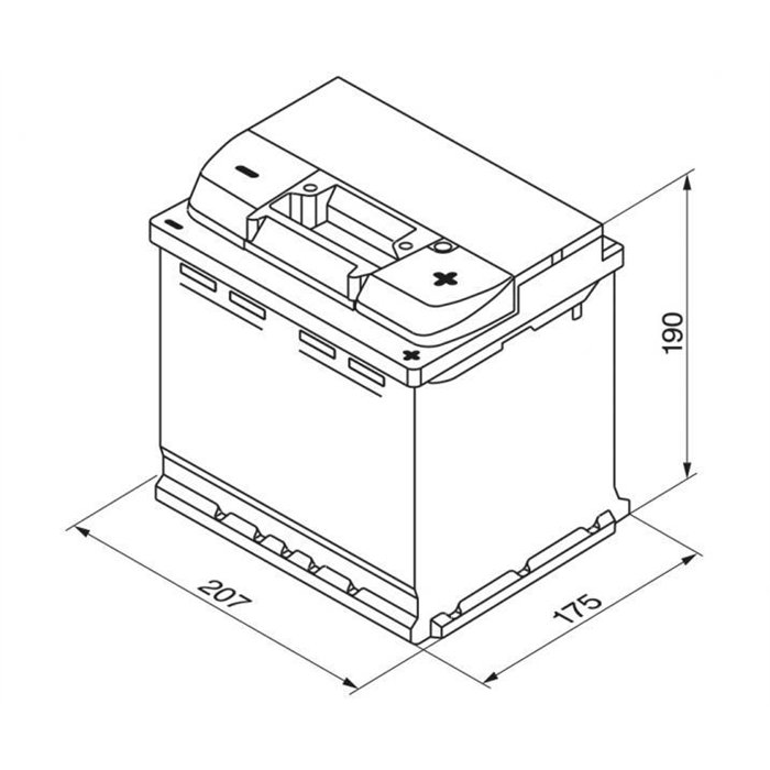 Batteria auto S5 54 Ah