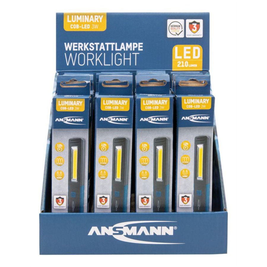 LAMPADA DA LAVORO 210 LUMENS LED 3AAA INCLUSE