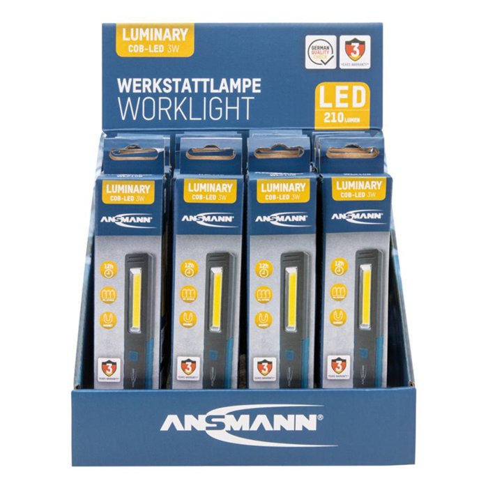 LAMPADA DA LAVORO 210 LUMENS LED 3AAA INCLUSE