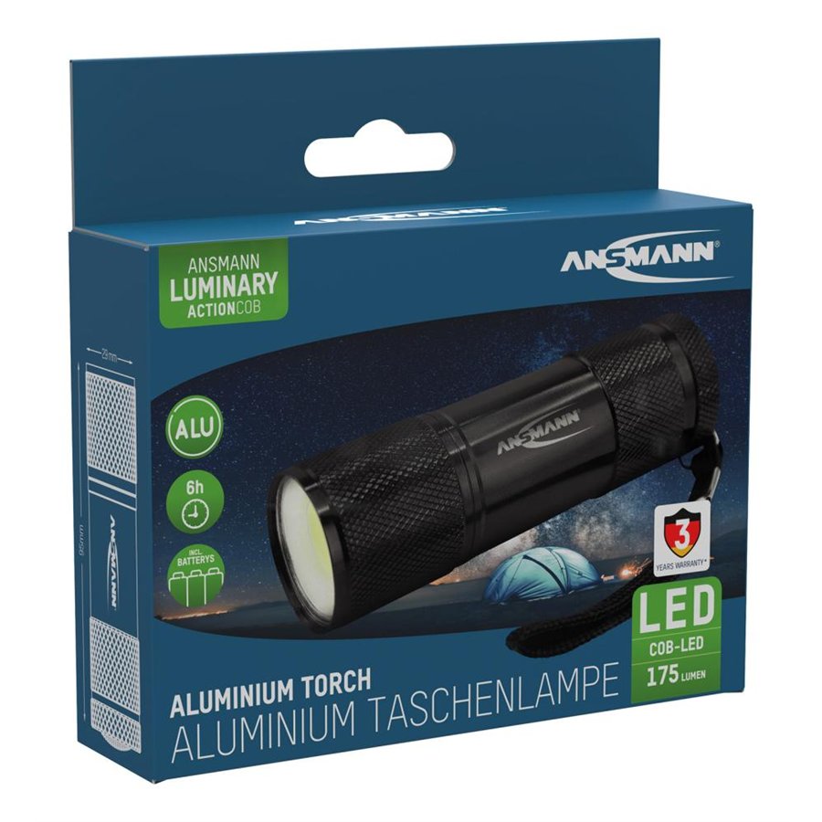 Torcia in alluminio cob led