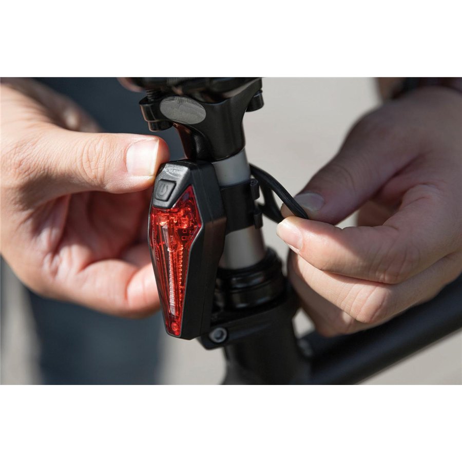 Luce a led posteriore ricaricabile per bici