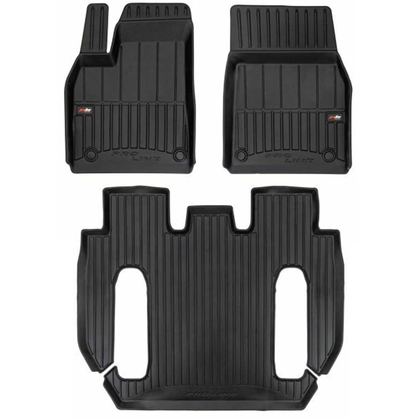 Tappeti in TPE 3D TESLA Model X 22˃ (6 posti, post-restyling)