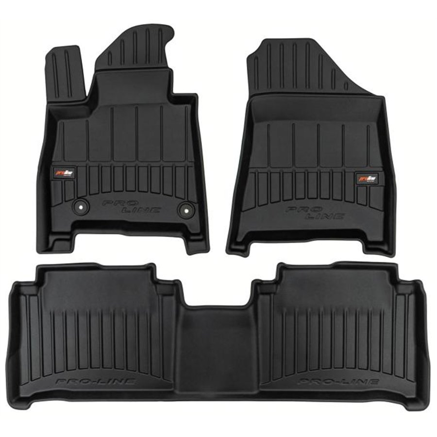 Tappeti in TPE 3D HYUNDAI Santa Fe V 23˃ (ibrida ricaricabile, 7 posti, prima e seconda fila)