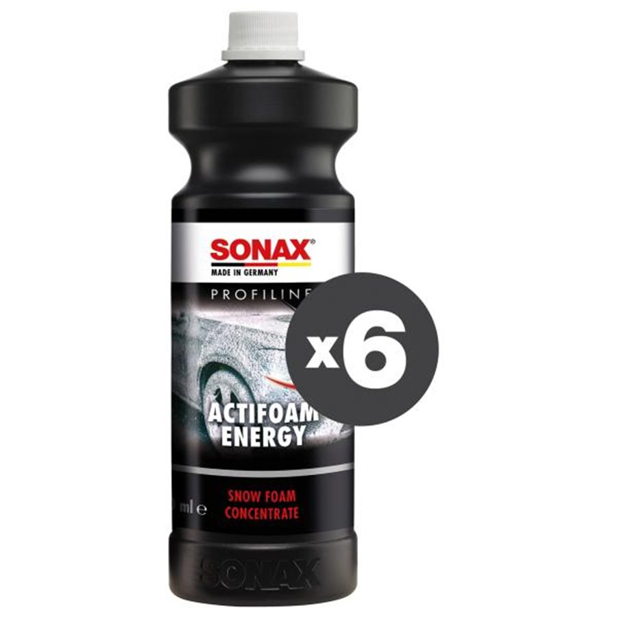 Conf. 6 pz Profiline Schiuma attiva Energy 1 L