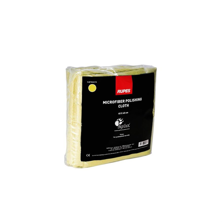RUPES PANNO MICROFIBRA 40X40CM 10PCS GIALLO