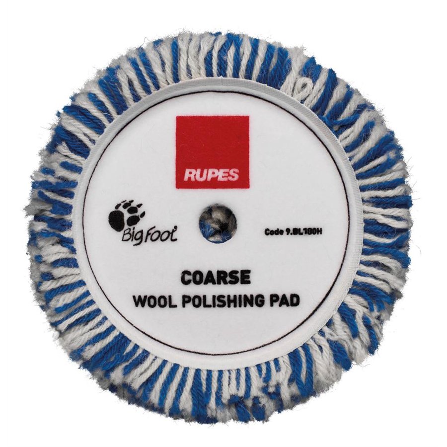 Tampone in lana Twisted per lucidatrice rotativa con platorello da 125 mm