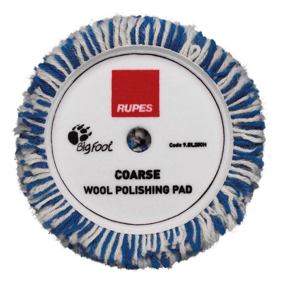 Tampone in lana Twisted per lucidatrice rotativa con platorello da 150 mm
