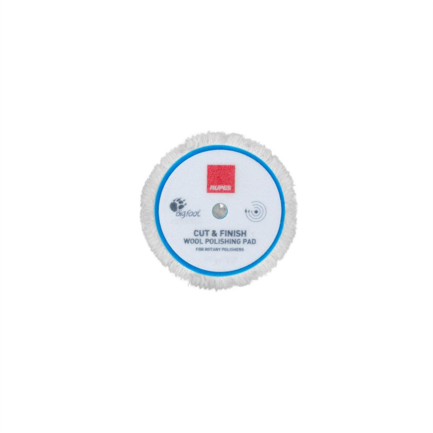 RUPES ROTARY Ø80 MM WOOL PAD-CUT & FINISH- FOR Ø75MM BACKING PAD 
