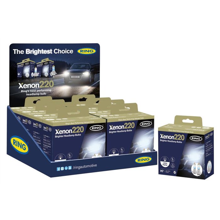 Espositore da banco 8 lampadine Xenon220 H7