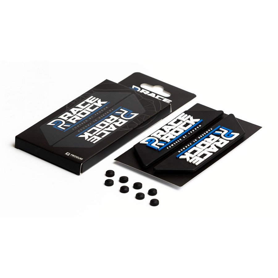 COPPIA EMBLEMI RACE ROCK TPE BLU
