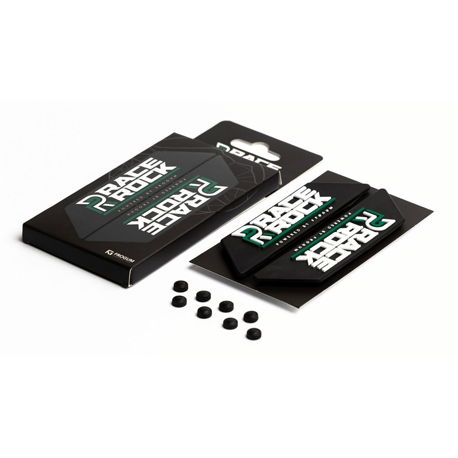 COPPIA EMBLEMI RACE ROCK TPE VERDE