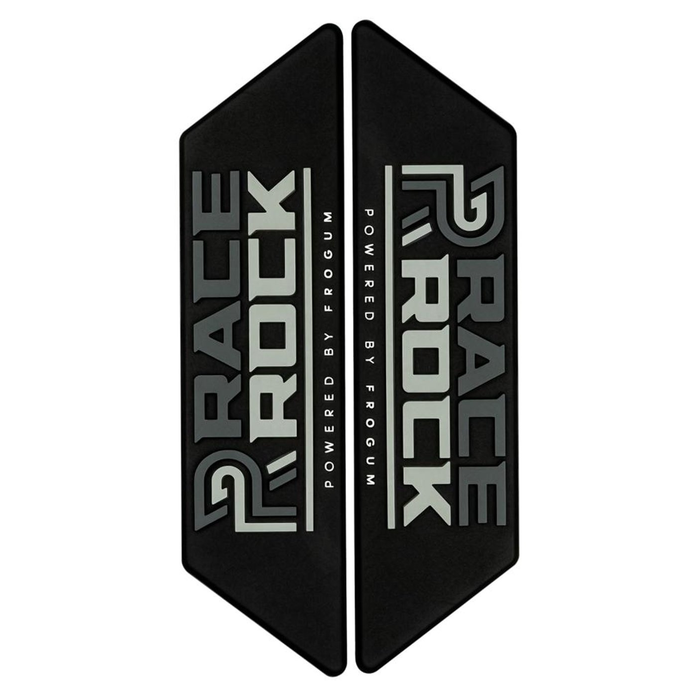 COPPIA EMBLEMI RACE ROCK TPE GRIGIO