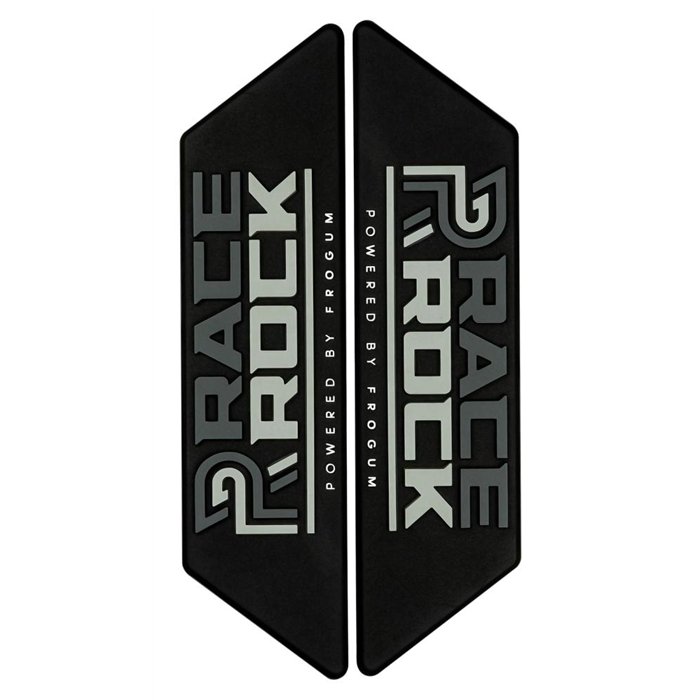 COPPIA EMBLEMI RACE ROCK TPE GRIGIO