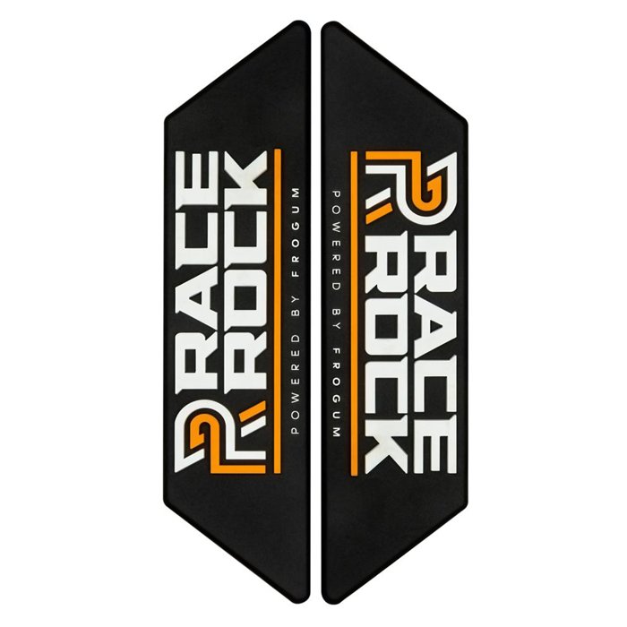 COPPIA EMBLEMI RACE ROCK TPE ARANCIONE