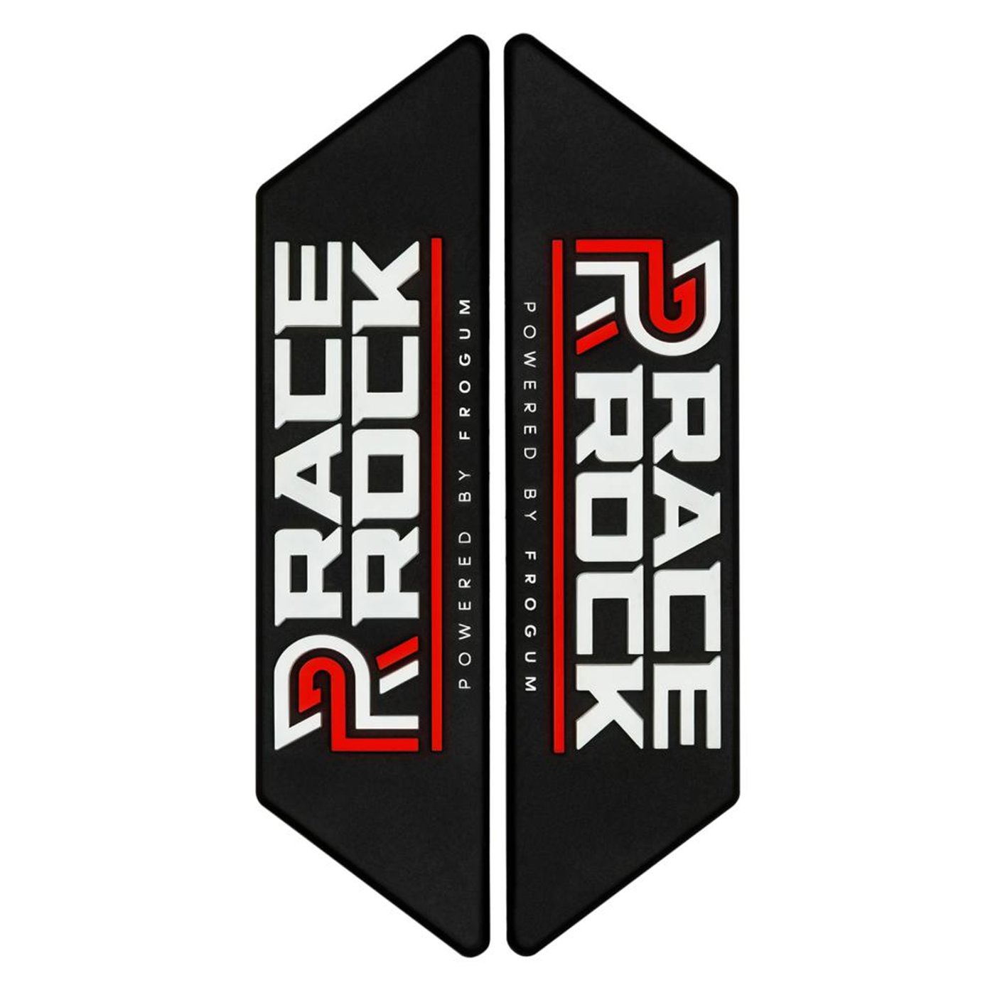 COPPIA EMBLEMI RACE ROCK TPE ROSSO