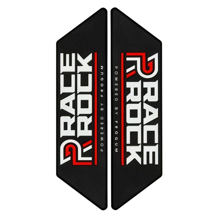 COPPIA EMBLEMI RACE ROCK TPE ROSSO