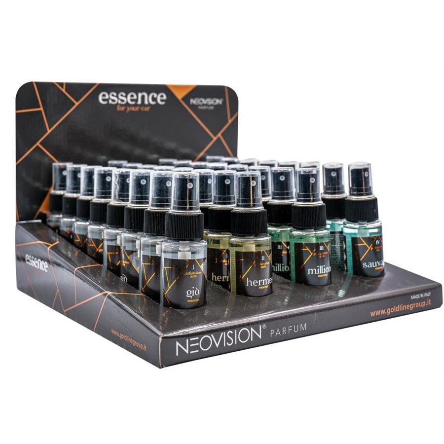 Espositore da banco assortito 32 pz Essence 50 mL fragranze maschili
