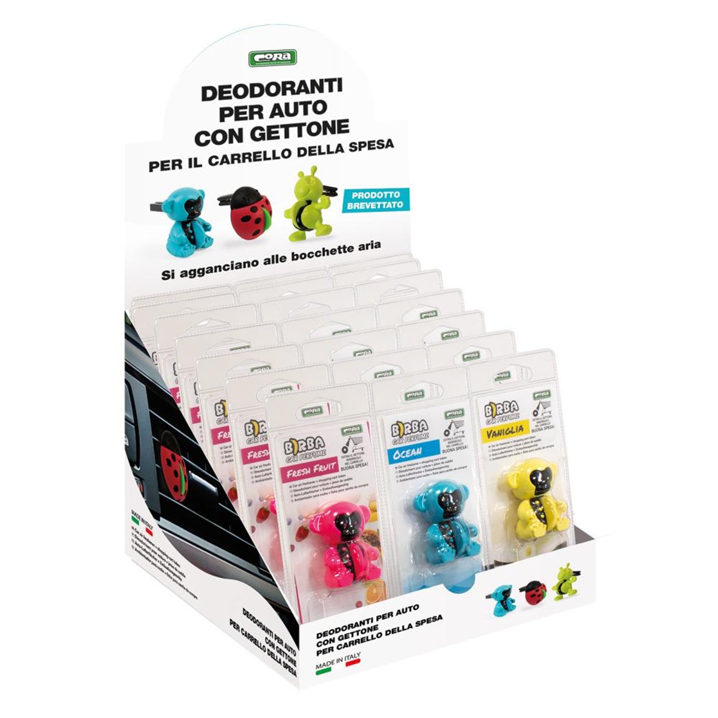 Espositore da banco assortito 24 pz deo Birba