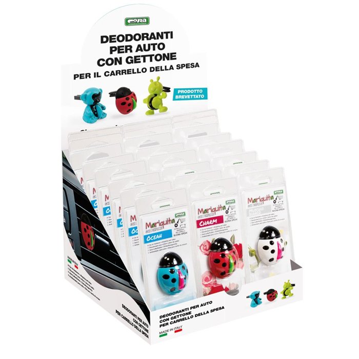 Espositore da banco assortito 24 pz deo Mariquita