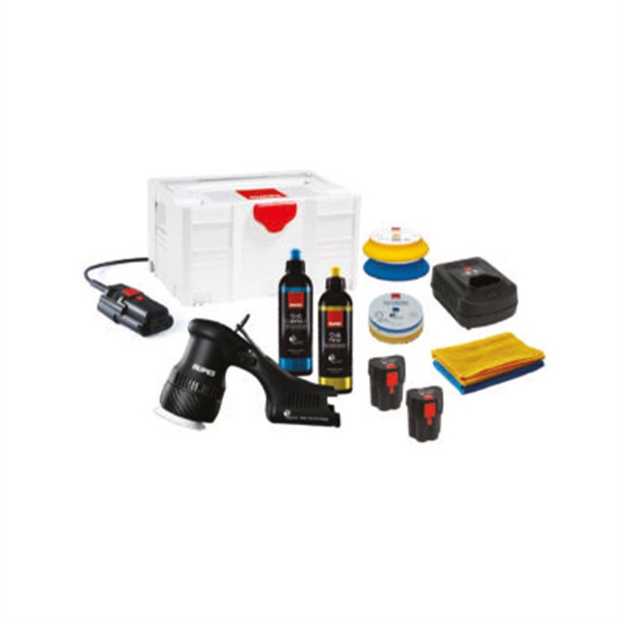 RUPES IBRID MINI LUCIDATRICE KIT STB-HLR75+CHARGER+2 BATTERY PACK+POWER SUPPLY IN SYSTAINER 