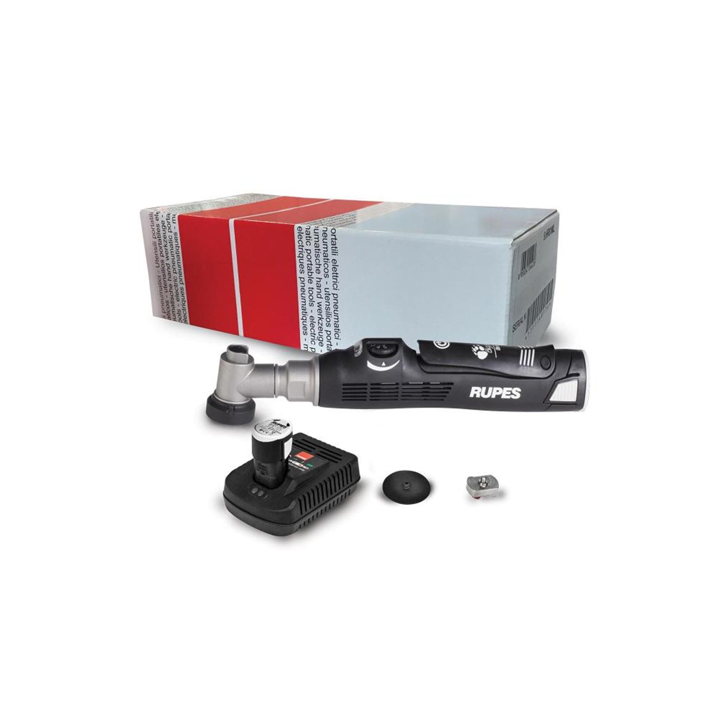 RUPES IBRID NANO MINI LUCIDATRICE KIT STB-HR81M+CHARGER+2 BATTERY PACK