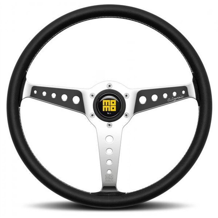 Volante California nero/cromato 360 mm