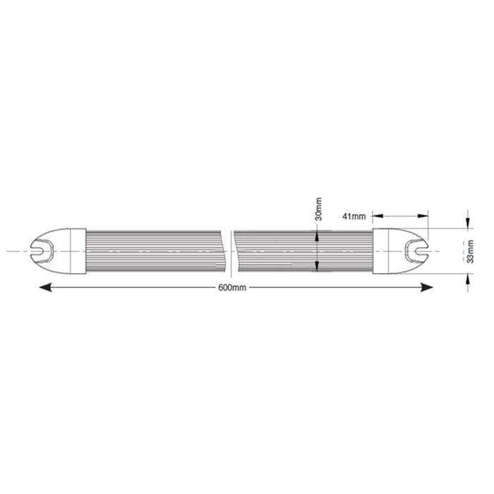 Plafoniera da interno 24 led 12-36V