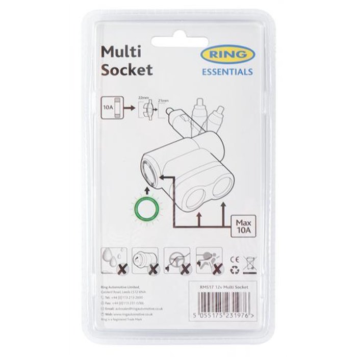 RING MULTISOCKET A 3 USCITE 12V