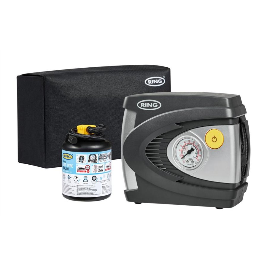 Kit ripara pneumatici con liquido sigillante