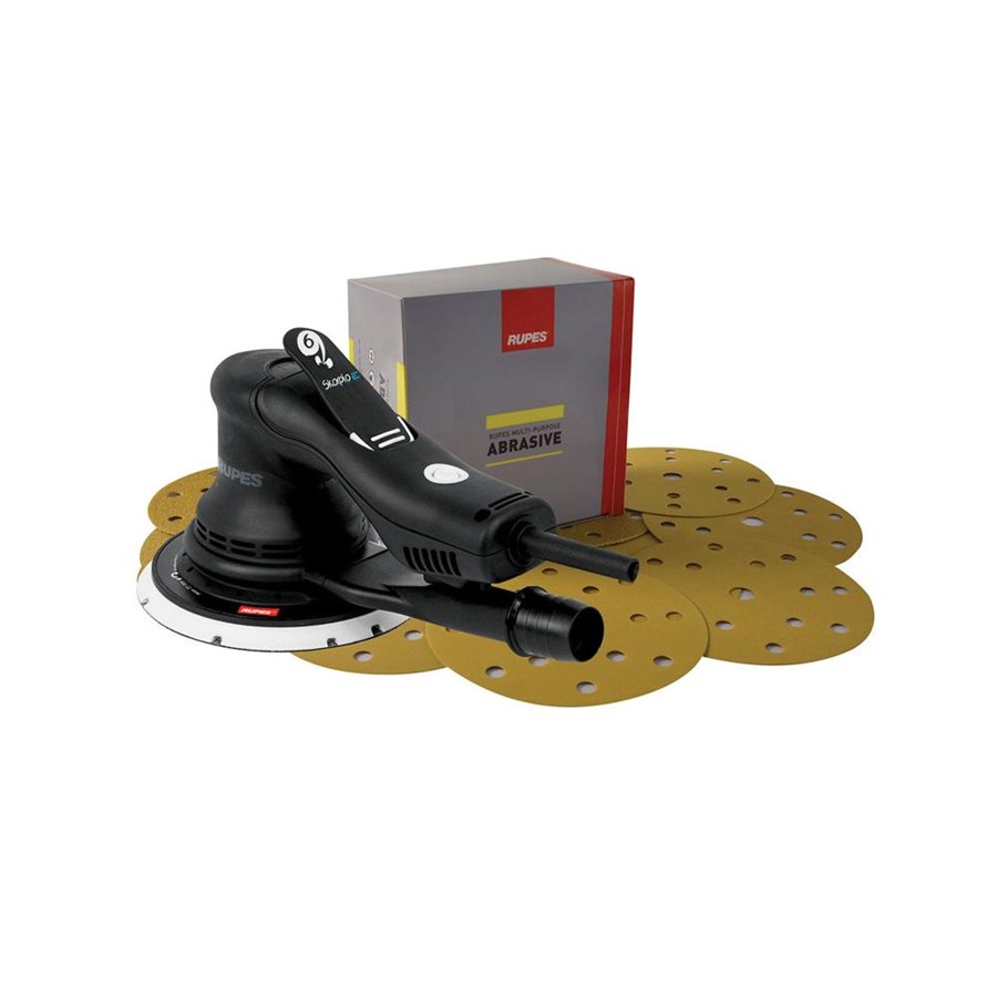 RUPES KIT SKORPIO E2 3MM CON DISCHI ABRASIVI IN CARTA MP330 P240-P320-P500