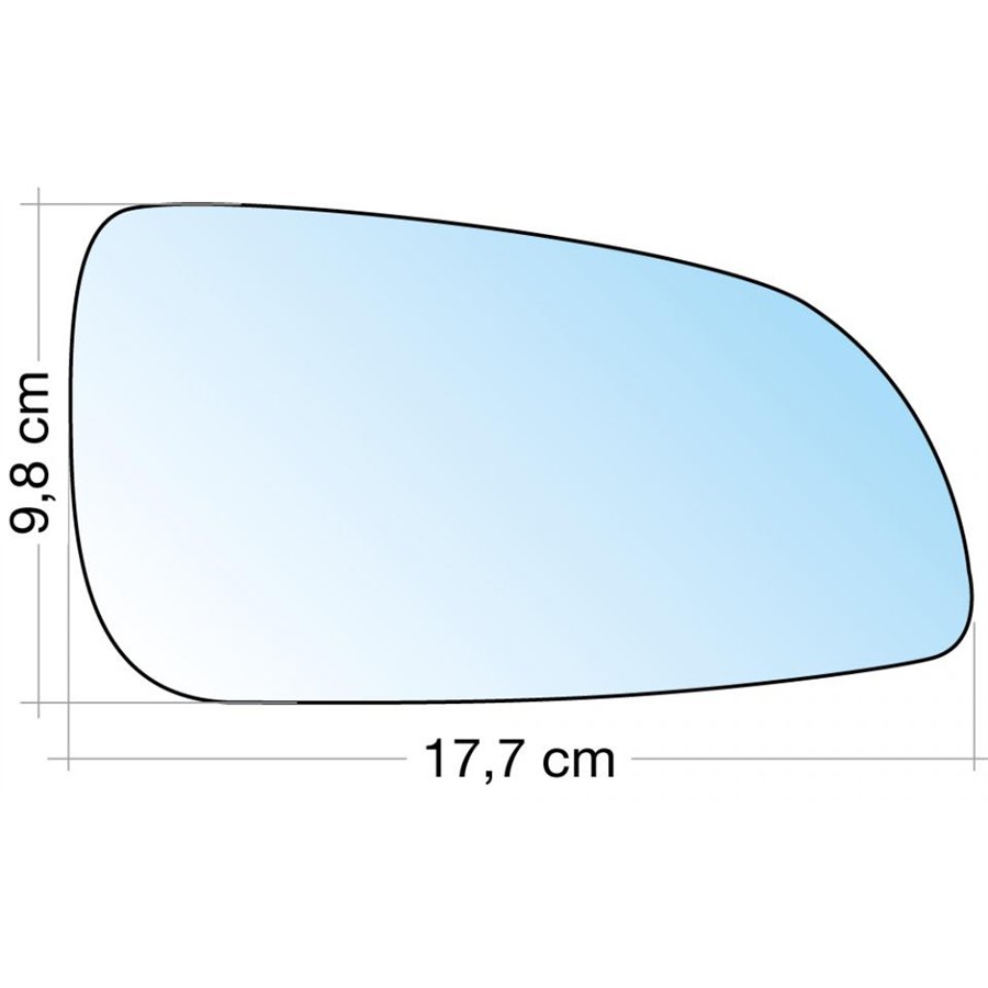 SPECCHIO OPEL ASTRA 04˃ DX CROM. CURVO